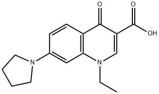 1-Ethyl-4-oxo-7-(pyrrolidin-1-yl)-1,4-dihydroquinoline-3-carboxylic acid Structure