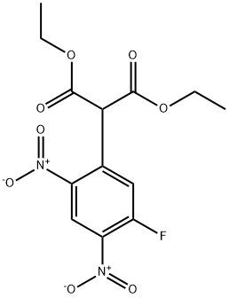 1,?3-?Diethyl 2-?(5-?fluoro-?2,?4-?dinitrophenyl)?propanedioate Structure