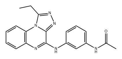 Acetamide, N-[3-[(1-ethyl[1,2,4]triazolo[4,3-a]quinoxalin-4-yl)amino]phenyl]- Structure