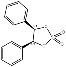 1,3,2-Dioxathiolane, 4,5-diphenyl-, 2,2-dioxide, (4R,5S)-rel- Structure