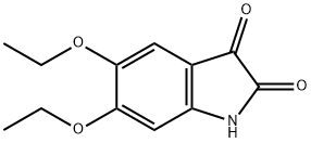 5,6-Diethoxyindoline-2,3-dione 구조식 이미지