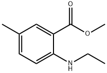 Benzoic acid, 2-(ethylamino)-5-methyl-, methyl ester Structure