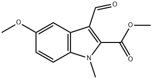 Methyl 3-formyl-5-methoxy-1-methyl-1H-indole-2-carboxylate Structure