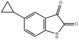 5-Cyclopropylindoline-2,3-dione Structure