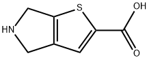 4H,5H,6H-thieno[2,3-c]pyrrole-2-carboxylic acid hydrochloride Structure