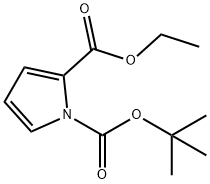 1H-Pyrrole-1,2-dicarboxylic acid, 1-(1,1-dimethylethyl) 2-ethyl ester Structure