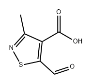 4-Isothiazolecarboxylic acid, 5-formyl-3-methyl- Structure