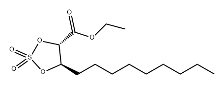 1,3,2-Dioxathiolane-4-carboxylic acid, 5-nonyl-, ethyl ester, 2,2-dioxide, (4S,5R)- Structure