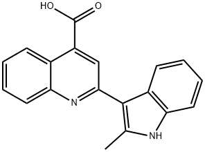 2-(2-Methyl-1H-indol-3-yl)quinoline-4-carboxylic acid 구조식 이미지