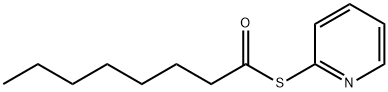 Octanethioic acid, S-2-pyridinyl ester Structure