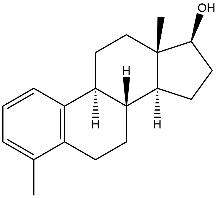 Estra-1,3,5(10)-trien-17-ol, 4-methyl-, (17β)- (9CI) 구조식 이미지