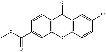 7-bromo-9-oxo-9H-xanthene-3-carboxylic acid methyl ester 구조식 이미지