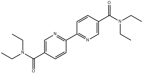 [2,2'-Bipyridine]-5,5'-dicarboxamide, N5,N5,N5',N5'-tetraethyl- Structure