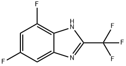 4,6-Difluoro-2-(trifluoromethyl)-1H-benzimidazole Structure