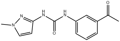 1-(3-Acetylphenyl)-3-(1-methyl-1H-pyrazol-3-yl)urea 구조식 이미지