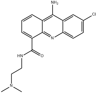 4-Acridinecarboxamide, 9-amino-7-chloro-N-[2-(dimethylamino)ethyl]- Structure