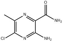 2-Pyrazinecarboxamide, 3-amino-5-chloro-6-methyl- Structure