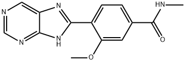 3-Methoxy-N-methyl-4-(1H-purin-8-yl)benzamide Structure