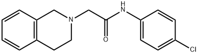 2(1H)-Isoquinolineacetamide, N-(4-chlorophenyl)-3,4-dihydro- 구조식 이미지