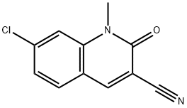 7-Chloro-1-methyl-2-oxo-1,2-dihydroquinoline-3-carbonitrile Structure