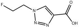 1-(2-fluoroethyl)-1H-1,2,3-triazole-4-carboxylic acid 구조식 이미지