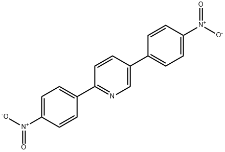 Pyridine, 2,5-bis(4-nitrophenyl)- Structure