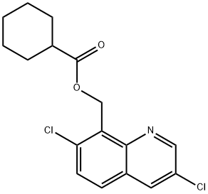 (3,7-Dichloroquinolin-8-yl)methyl cyclohexanecarboxylate Structure