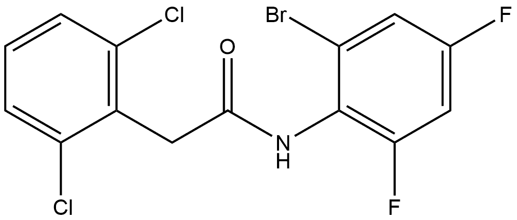 N-(2-Bromo-4,6-difluorophenyl)-2,6-dichlorobenzeneacetamide Structure