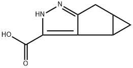 3b.4,4a,5-tetrahydro-1 H-cyclopropa[3.4]cyclopenta[1,2-c]pyrazole-3-carboxylic acid Structure