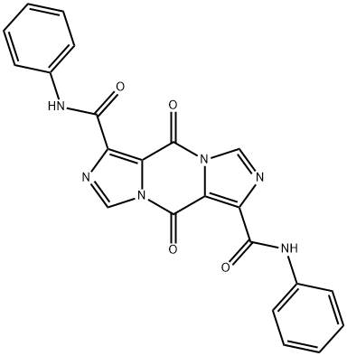 5H,10H-Diimidazo[1,5-a:1',5'-d]pyrazine-1,6-dicarboxamide, 5,10-dioxo-N1,N6-diphenyl- 구조식 이미지