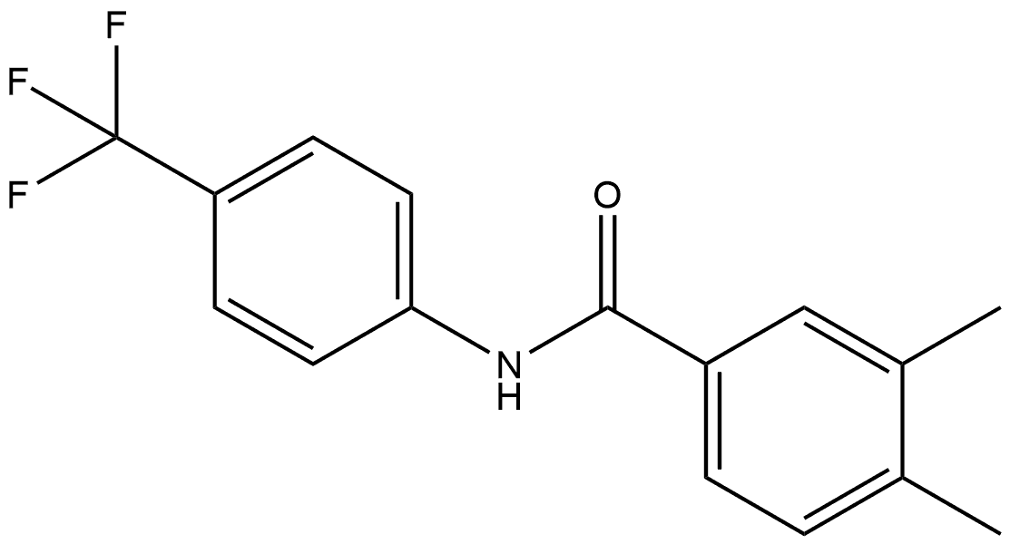 3,4-Dimethyl-N-[4-(trifluoromethyl)phenyl]benzamide Structure