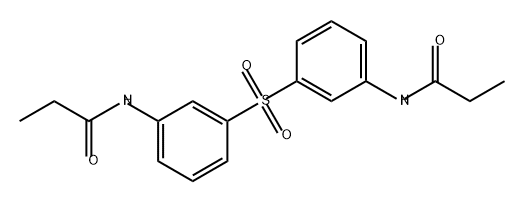 Propanamide, N,N'-(sulfonyldi-3,1-phenylene)bis- Structure