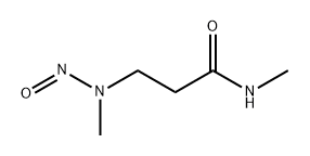 Propanamide, N-methyl-3-(methylnitrosoamino)- Structure