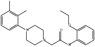 1-Piperazineacetamide, 4-(2,3-dimethylphenyl)-N-(2-ethoxyphenyl)- Structure