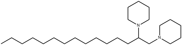 Piperidine, 1,1'-(1-tridecyl-1,2-ethanediyl)bis- (9CI) Structure