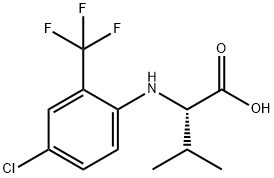 Valine, N-[4-chloro-2-(trifluoromethyl)phenyl]- Structure