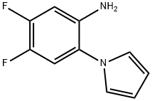 Benzenamine, 4,5-difluoro-2-(1H-pyrrol-1-yl)- Structure