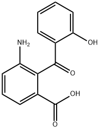 Benzoic acid, 3-amino-2-(2-hydroxybenzoyl)- Structure