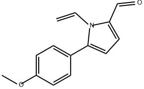 5-(4-Methoxyphenyl)-1-vinyl-1H-pyrrole-2-carbaldehyde Structure