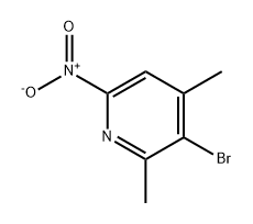 Pyridine, 3-bromo-2,4-dimethyl-6-nitro- Structure