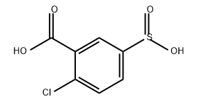 Benzoic acid, 2-chloro-5-sulfino- Structure