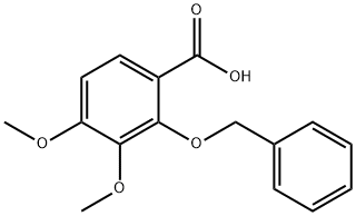 2-(Benzyloxy)-3,4-dimethoxybenzoic acid Structure