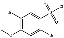 2,5-dibromo-4-methoxybenzene-1-sulfonyl chloride Structure