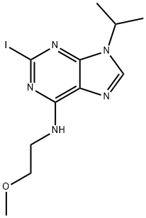 2-Iodo-9-isopropyl-N-(2-methoxyethyl)-9H-purin-6-amine Structure