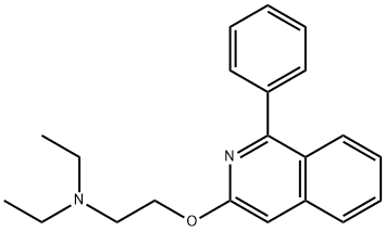 N,N-Diethyl-2-((1-phenylisoquinolin-3-yl)oxy)ethanamine 구조식 이미지