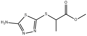 methyl
2-[(5-amino-1,3,4-thiadiazol-2-yl)sulfanyl]propano
ate Structure