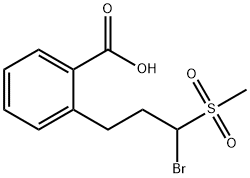 Benzoic acid, 2-[3-bromo-3-(methylsulfonyl)propyl]- 구조식 이미지