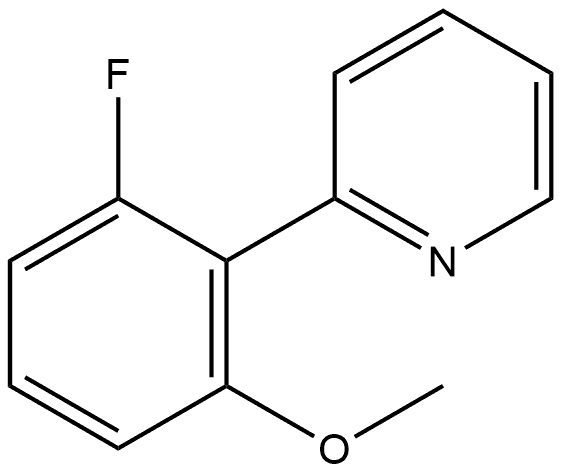 2-(2-Fluoro-6-methoxyphenyl)-pyridine Structure