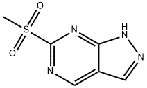 1H-Pyrazolo[3,4-d]pyrimidine, 6-(methylsulfonyl)- Structure