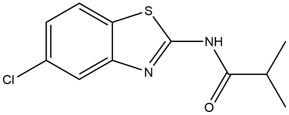 N-(5-Chloro-2-benzothiazolyl)-2-methylpropanamide Structure